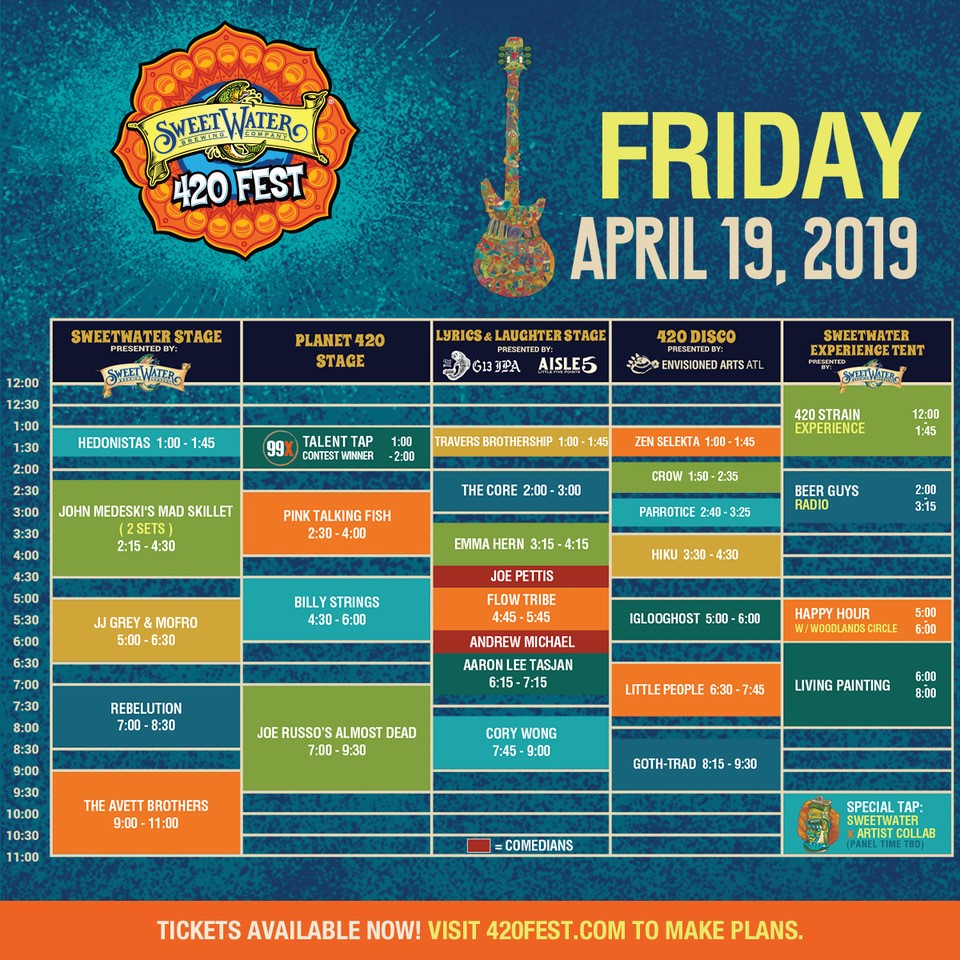 Sweetwater 420 Fest at Centennial Olympic Park adds to lineup
